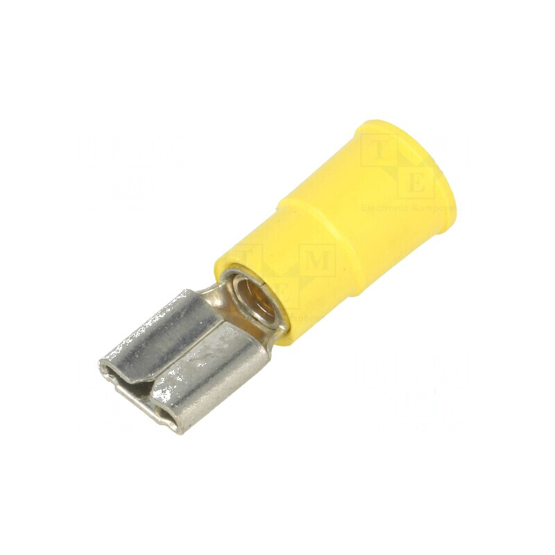 Terminal plat 6,4mm 0,8mm mamă crimpat pe cablu, izolată, pentru conexiuni electrice profesionale | Electronic-mag.ro | Componente Electronice Terminal plat 6,4mm 0,8mm mamă crimpat pe cablu, izolată, pentru conexiuni electrice profesionale | Electronic-mag.ro | Componente Electronice