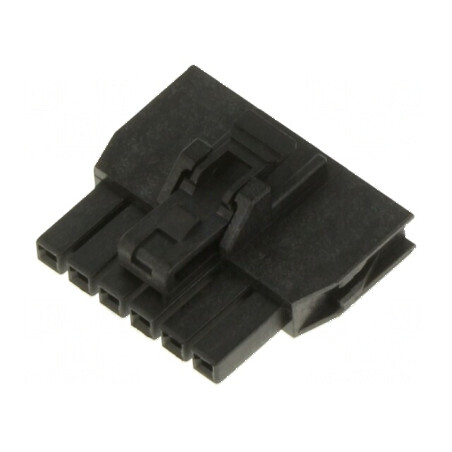Conector cablu-placă Nano-Fit PIN 6, temperatură operare -40÷105°C, standard UL94V-0, mufă profesională | Electronic-mag.ro | Componente Electronice