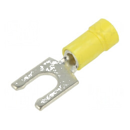 Furcă Crimpată Izolată Ø 6mm pentru Cablu 4÷6mm² - Vârf Cositorit | Electronic-mag.ro | Componente Electronice