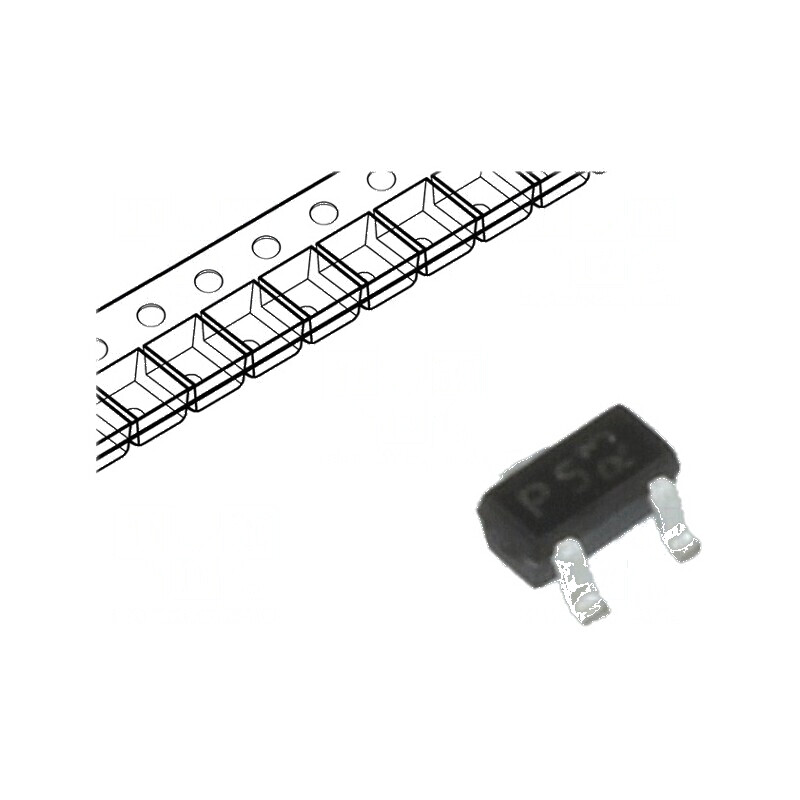 Diodă TVS rețea 6V 5A 125W dublă, anod comun SC75 - Protecție ESD | Electronic-mag.ro | Componente Electronice