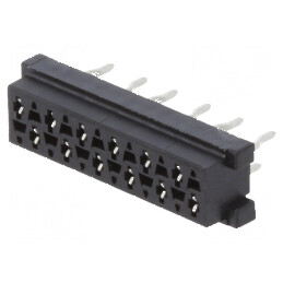 Micro-MaTch Soclu Mamă 12 PIN THT pentru PCB - Dispunere 2x6 | Electronic-mag.ro | Componente Electronice