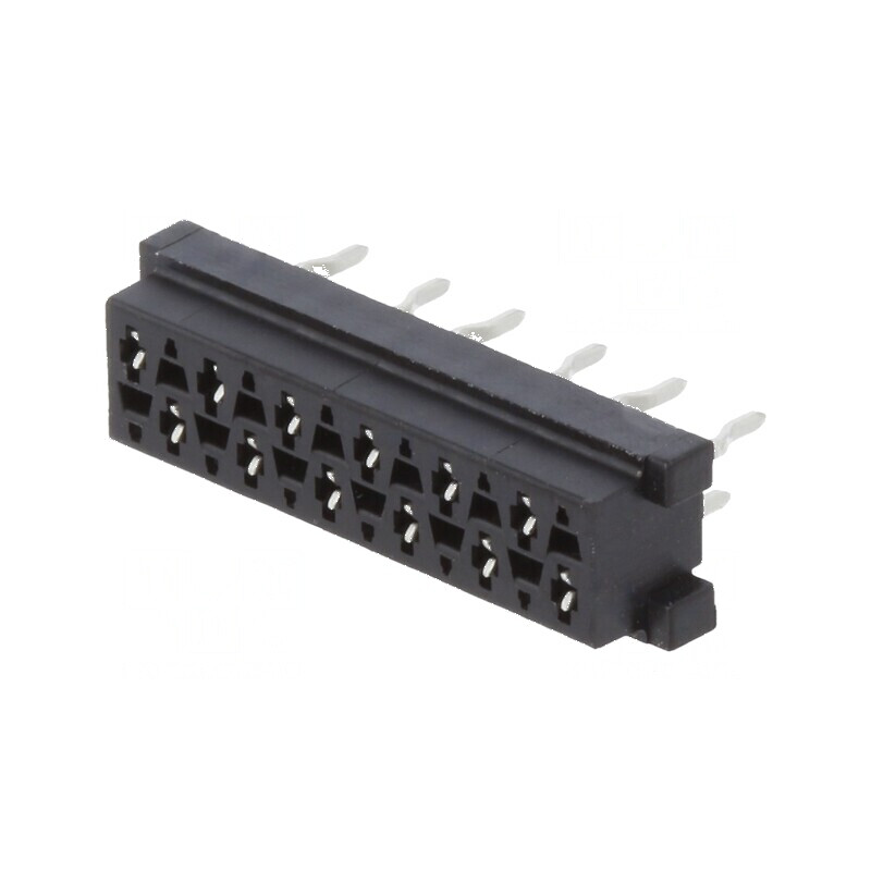 Micro-MaTch Soclu Mamă 12 PIN THT pentru PCB - Dispunere 2x6 | Electronic-mag.ro | Componente Electronice