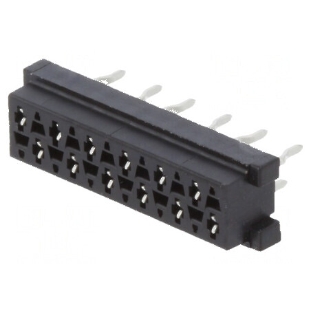 Micro-MaTch Soclu Mamă 12 PIN THT pentru PCB - Dispunere 2x6 | Electronic-mag.ro | Componente Electronice