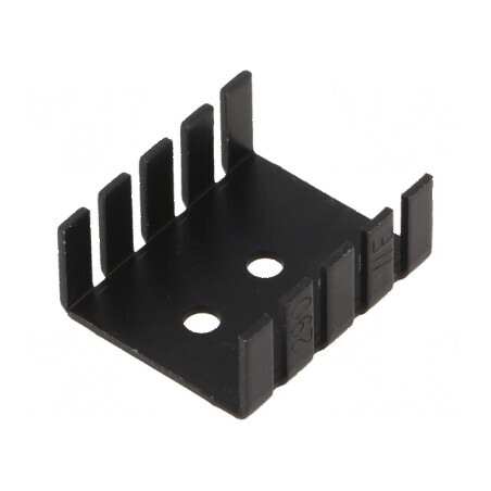 Radiator extrudat U TO202/TO218/TO220, Negru, Dimensiuni 30mm x 25,4mm | Electronic-mag.ro | Componente Electronice