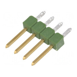 Conector AMPMODU MOD II 4 pini THT - Conector tată şiruri pini | Electronic-mag.ro | Componente Electronice