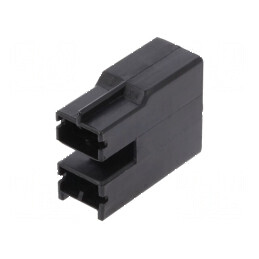 Placă de fixare PL 250 REC HSG 2P din Nylon Negru | Electronic-mag.ro | Componente Electronice