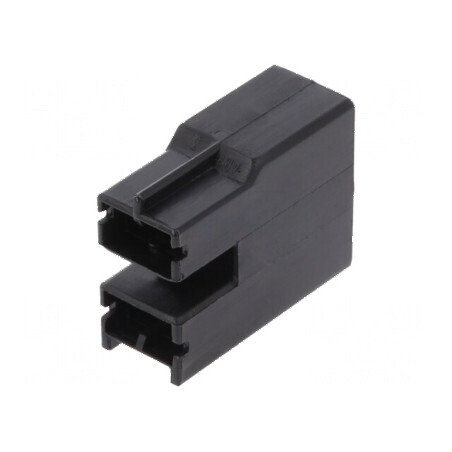 Placă de fixare PL 250 REC HSG 2P din Nylon Negru | Electronic-mag.ro | Componente Electronice