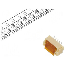 Conector cablu-placă soclu tată GH 1,25mm PIN 5 SMT 50V 1A - Componentă electronică de înaltă calitate | Electronic-mag.ro | Componente Electronice