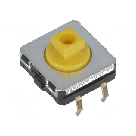 Microîntrerupător TACT SPST-NO 0,05A 24VDC THT - Pozitie 2, Fara Contact | Electronic-mag.ro | Componente Electronice