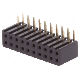 Conector şiruri pini soclu mamă 20 PIN 90° 2mm THT - Compatibilitate Avansată | Electronic-mag.ro | Componente Electronice