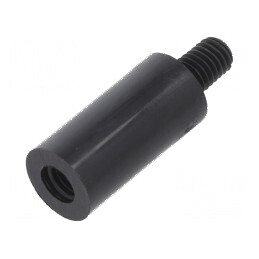 Piuliță Distanțieră Filetată Cilindrică din Poliamidă M5 cu Lungimea de 20mm | Electronic-mag.ro | Componente Electronice