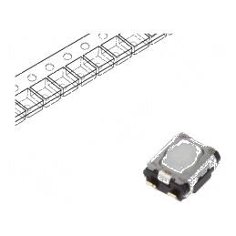 Microîntrerupător TACT SPST Pozitie 2 SMT 3,5N 1,7mm EVPAA - Comutator Compact pentru Aplicații Electronice | Electronic-mag.ro | Componente Electronice