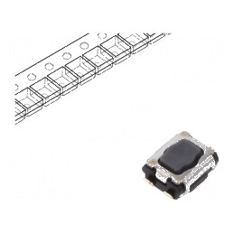 Microîntrerupător TACT SPST Poz. 2 SMT 2,9x3,5x1,4mm fără 5N - Comutator Compact pentru Circuit Electronic | Electronic-mag.ro | Componente Electronice