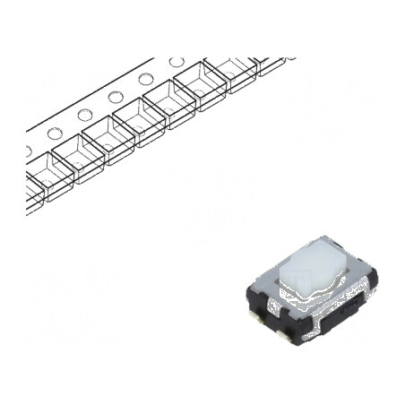 Microîntrerupător TACT SPST 0,02A/15VDC SMT Poz. 2,5mm - Comutator Compact pentru Aplicații Electrice | Electronic-mag.ro | Componente Electronice