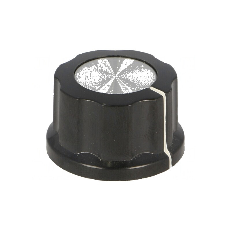 Buton rotativ cu flanșă din bachelită, diametru ax: 6,35mm, dimensiuni 24x16mm | Electronic-mag.ro | Componente Electronice Buton rotativ cu flanșă din bachelită, diametru ax: 6,35mm, dimensiuni 24x16mm | Electronic-mag.ro | Componente Electronice