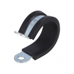 Clipsuri Øbuclă din oțel cu protecție EPDM, 22mm diametru, 12mm lățime | Electronic-mag.ro | Componente Electronice