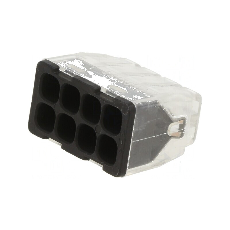 Borne cu Arc Rapid 2,5mm² 450V 24A Negre cu Dimensiunea de 11mm | Electronic-mag.ro | Componente Electronice
