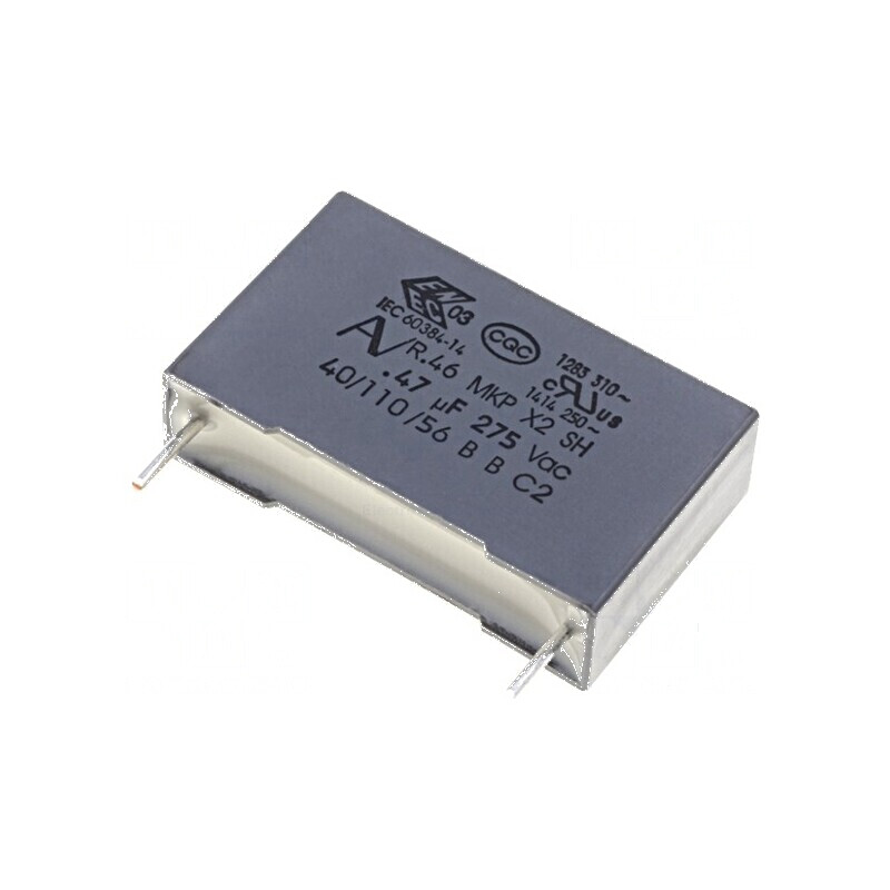 Condensator polipropilenă X2 R46 470nF 26,5x7x16mm THT - Componentă electronică de înaltă performanță | Electronic-mag.ro | Componente Electronice