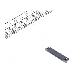Conector FFC/FPC Orizontal 30 PIN Superioare ZIF pentru Aplicatii Electronice | Electronic-mag.ro | Componente Electronice