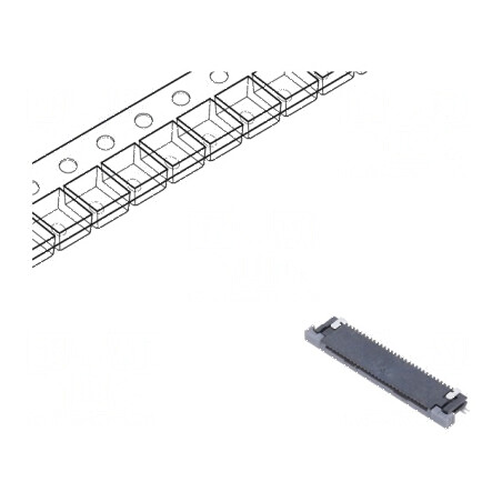 Conector FFC/FPC Orizontal 30 PIN Superioare ZIF pentru Aplicatii Electronice | Electronic-mag.ro | Componente Electronice