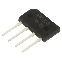 Punte Redresoare Monofazată Urmax 600V, Curent Faza: 2A, Curent Maxim Pulsat: 120A, Până la 600V | Electronic-mag.ro | Componente Electronice