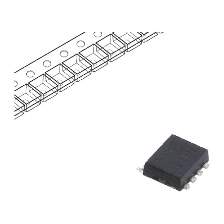 Tranzistor N-MOSFET Unipolar 24V 11A (Idm: 60A, 1,4W) - ECH8 - Pachet 2 Bucăți | Electronic-mag.ro | Componente Electronice