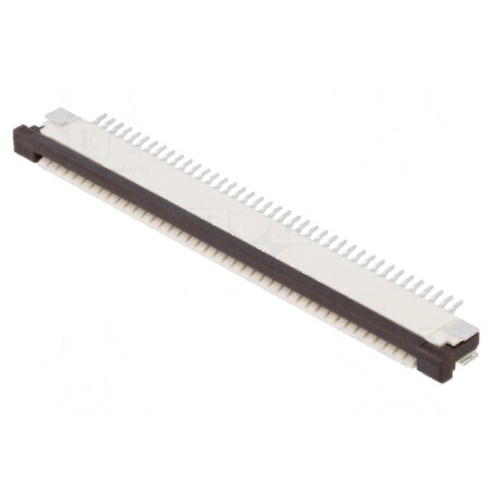 Conector FFC/FPC Orizontal 40 PIN ZIF SMT, 50V, 0,4A, Temperatura de Operare -25 până la 85°C | Electronic-mag.ro | Componente Electronice