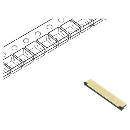 "Conector FFC/FPC Orizontal 50 PIN ZIF - Conector Superioare pentru Aplicații Electronice" | Electronic-mag.ro | Componente Electronice