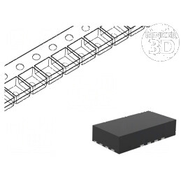 IC Digital CMOS SMD XQFN16, 800mVDC-3,6VDC, Temperatură Operare -40° până la 125°C, AVC | Electronic-mag.ro | Componente Electronice