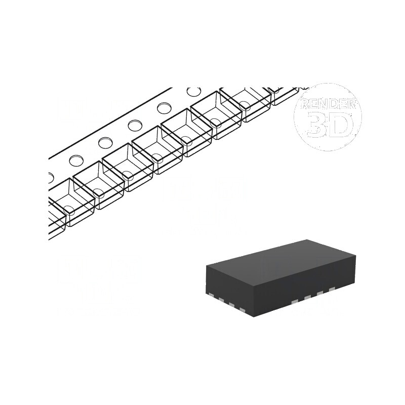 IC Digital CMOS SMD XQFN16, 800mVDC-3,6VDC, Temperatură Operare -40° până la 125°C, AVC | Electronic-mag.ro | Componente Electronice