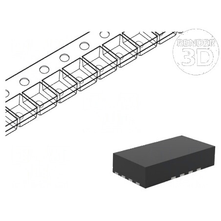 IC Digital CMOS SMD XQFN16, 800mVDC-3,6VDC, Temperatură Operare -40° până la 125°C, AVC | Electronic-mag.ro | Componente Electronice
