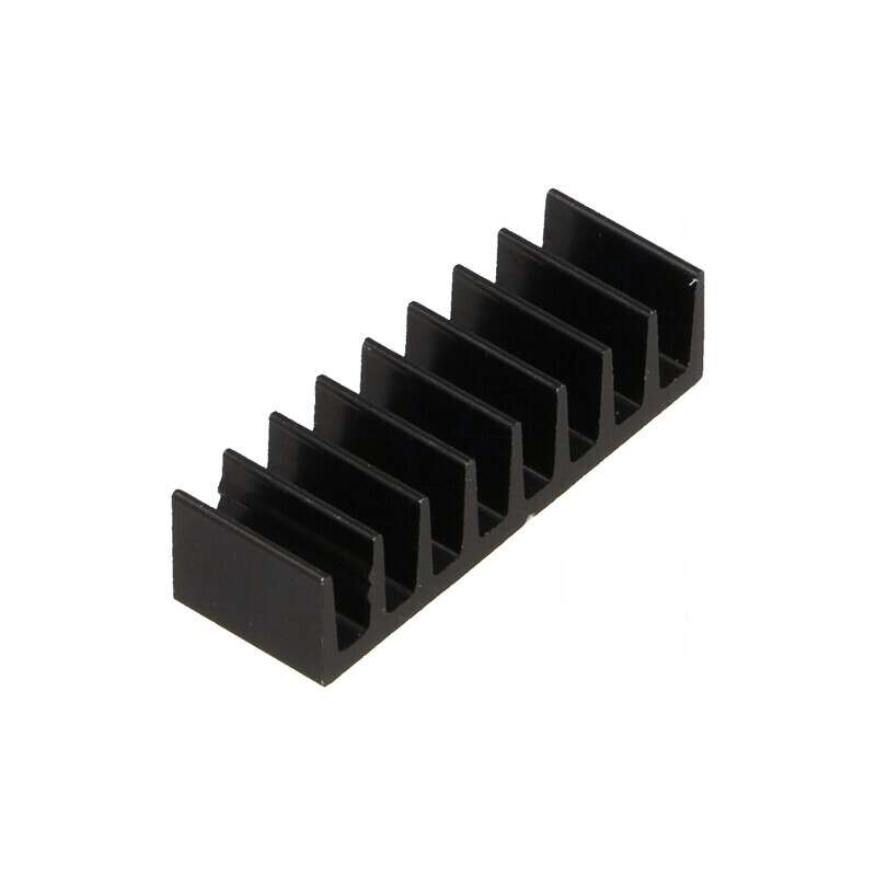 Radiator extrudat negru - Dimensiuni L: 6,3mm, W: 19mm, H: 4,8mm, Capacitate 50K/W | Electronic-mag.ro | Componente Electronice Radiator extrudat negru - Dimensiuni L: 6,3mm, W: 19mm, H: 4,8mm, Capacitate 50K/W | Electronic-mag.ro | Componente Electronice