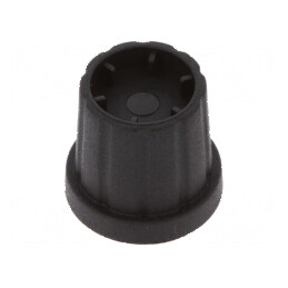 Buton Rotativ cu Flanșă din Plastic Ø6,35mm, Dimensiuni Ø16,5x19,2mm | Electronic-mag.ro | Componente Electronice