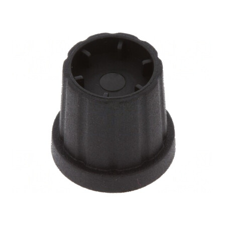Buton Rotativ cu Flanșă din Plastic Ø6,35mm, Dimensiuni Ø16,5x19,2mm | Electronic-mag.ro | Componente Electronice