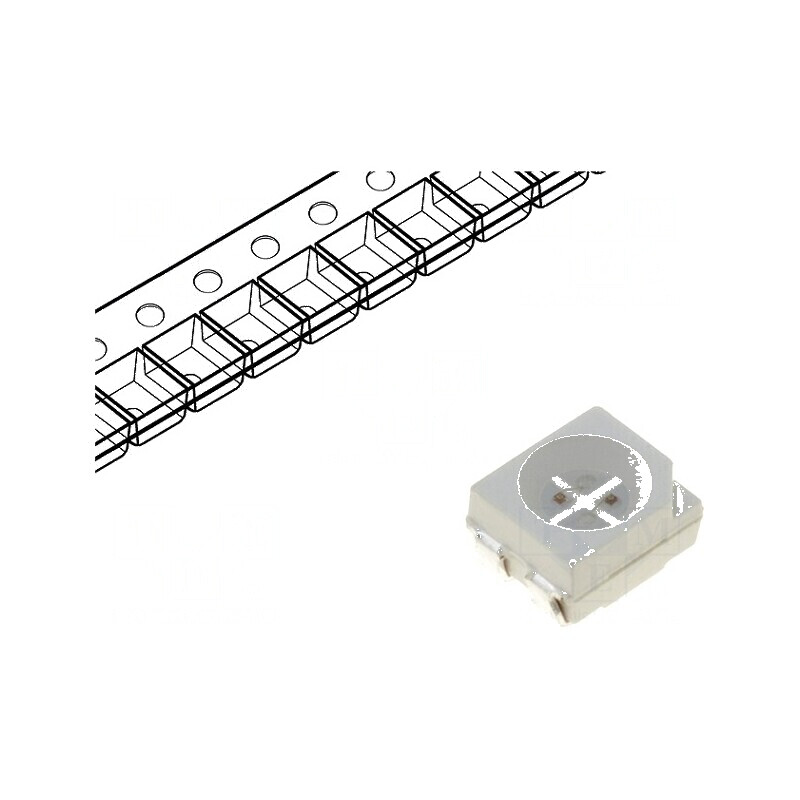 Banda LED SMD 3528 PLCC4 RGB 3,5x2,8x1,9mm cu unghi de iluminare 120° și curent de 20mA | Electronic-mag.ro | Componente Electronice Banda LED SMD 3528 PLCC4 RGB 3,5x2,8x1,9mm cu unghi de iluminare 120° și curent de 20mA | Electronic-mag.ro | Componente Electronice