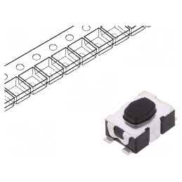 Microîntrerupător TACT SPST-NO 0,05A/32VDC SMT Poz: 2 fără 2N | Electronic-mag.ro | Componente Electronice