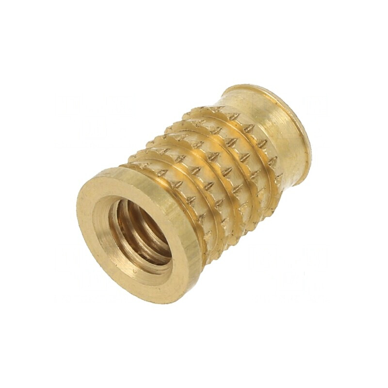 Adaos Filetat Alamă M6 BN 37901 - Lungime 12,3mm pentru Plastic | Electronic-mag.ro | Componente Electronice Adaos Filetat Alamă M6 BN 37901 - Lungime 12,3mm pentru Plastic | Electronic-mag.ro | Componente Electronice
