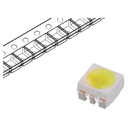 LED SMD 3528 PLCC6 Alb Rece 5600K 24,2-37,8lm 7,1-14cd 120° | Electronic-mag.ro | Componente Electronice