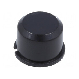 Tastă rotundă neagră din plastic Ø9,6mm - Componente electronice | Electronic-mag.ro | Componente Electronice