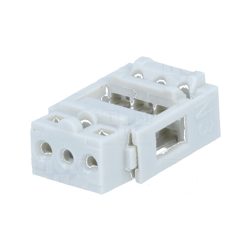 Conector IDC Mufă Mamă PIN 3, 2,54mm THT Cositorit - Soluție de Conectivitate Profesională | Electronic-mag.ro | Componente Electronice