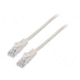 Cablaj de rețea U/UTP 5e Litat CCA PVC Alb 0,25m 26AWG - Patch Cord Fire: 8 | Electronic-mag.ro | Componente Electronice