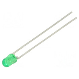 LED 3mm Verde 16-20mcd 44° Convex - Nr. Term 2 | Electronic-mag.ro | Componente Electronice