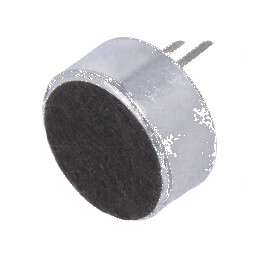 Microfon Condensator Profesional 100-16000Hz 2,2kΩ Ø9,7x4,5mm 600uA pentru Înregistrări Audio de Înaltă Calitate | Electronic-mag.ro | Componente Electronice