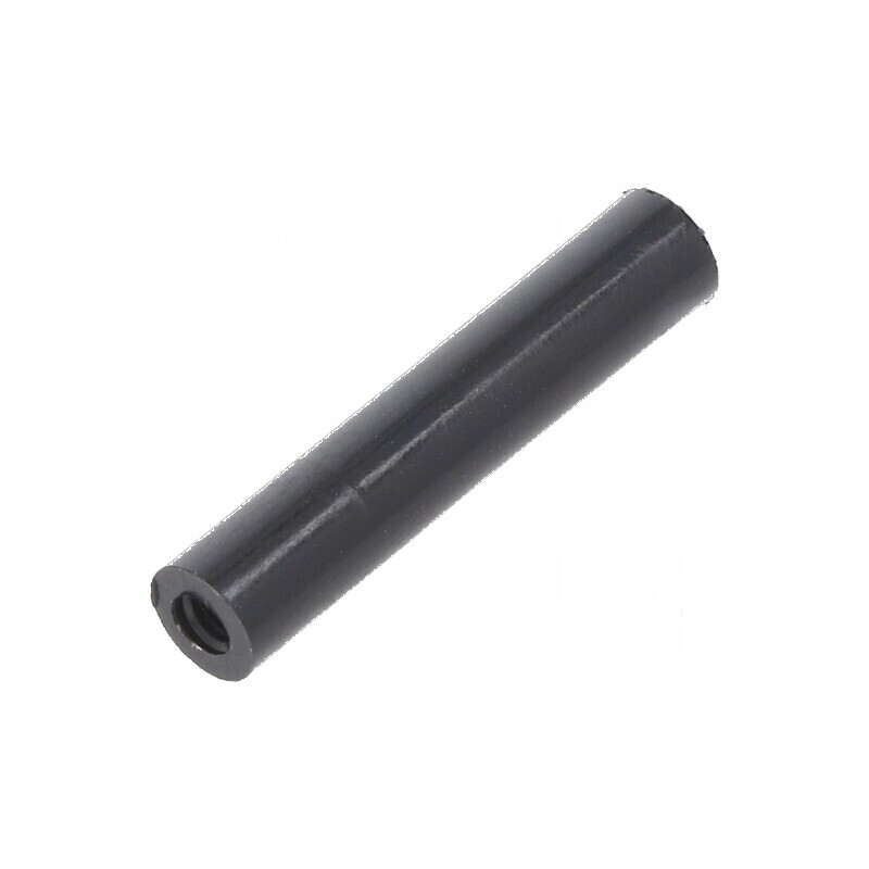 Manșon Distanțier Cilindric din Poliamidă M2,5 - Lungime 25mm - Negru | Electronic-mag.ro | Componente Electronice