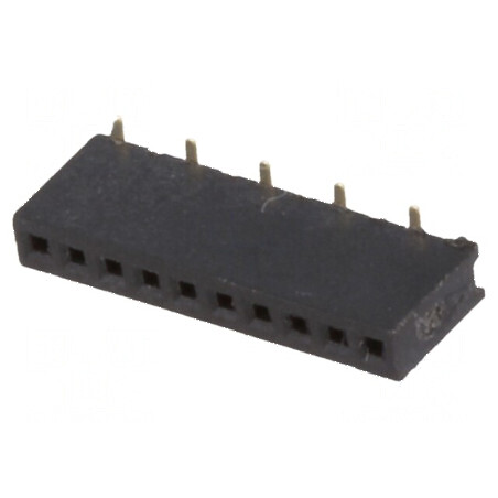 Conector șiruri pini soclu mamă 10 pini 1,27mm SMT 1x10 - Componentă electronică | Electronic-mag.ro | Componente Electronice