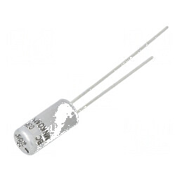 Condensator Electrolitic THT 100uF 6.3VDC Ø5x11mm ±20% 3000h - Componentă Electronică de Înaltă Performanță | Electronic-mag.ro | Componente Electronice
