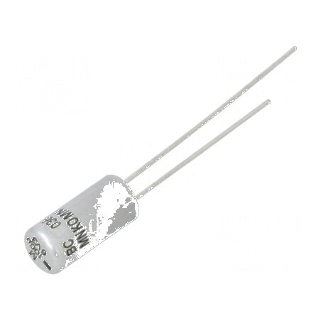 Condensator Electrolitic THT 100uF 6.3VDC Ø5x11mm ±20% 3000h - Componentă Electronică de Înaltă Performanță | Electronic-mag.ro | Componente Electronice