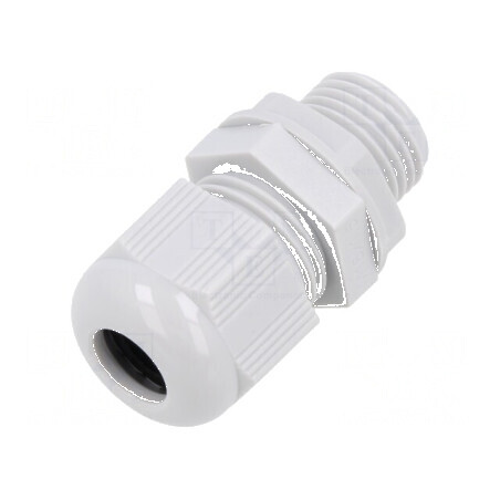 Garnitură de etanșare M16 1,5 IP68 din poliamidă gri deschis pentru protecție împotriva apei și prafului | Electronic-mag.ro | Componente Electronice