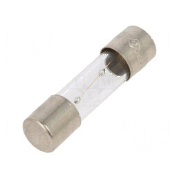Siguranță întârziere 1A 250VAC sticlă 5x20mm cu carcasă din alamă - Protecție electrică de calitate | Electronic-mag.ro | Componente Electronice