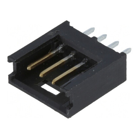 Conector cablu-placă soclu tată AMPMODU MOD II 2,54mm, 4 pini - soluție de interfață profesională | Electronic-mag.ro | Componente Electronice